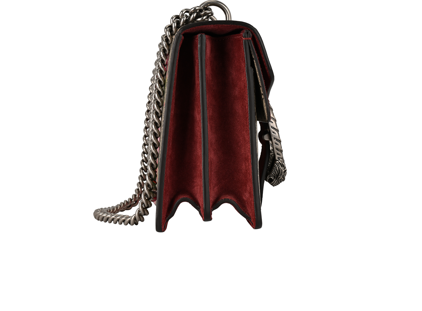 Small Blooms Dionysus, &pound;795, Handbags, Beige/Burgundy, Canvas, Side view